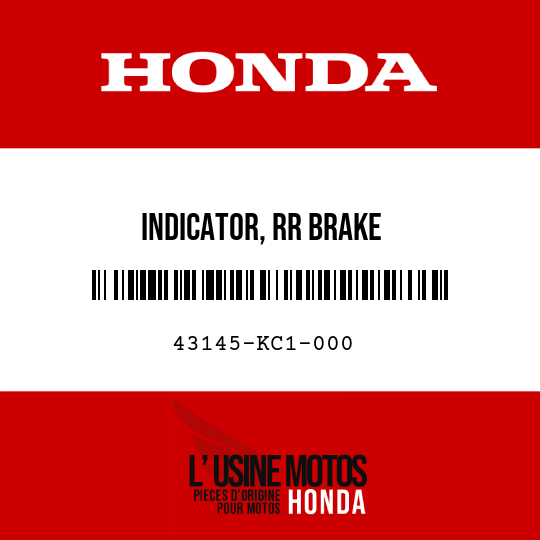 image de 43145-KC1-000 INDICATOR, RR BRAKE