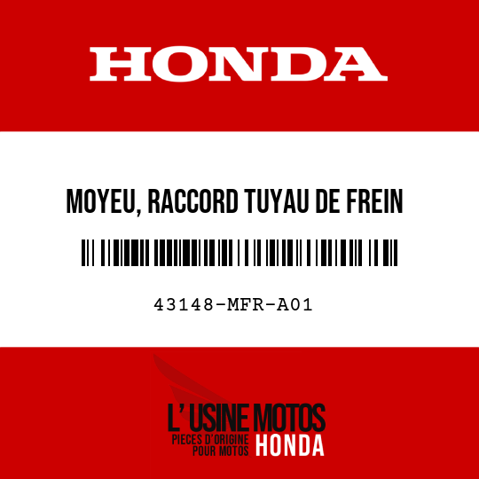 image de 43148-MFR-A01 MOYEU, RACCORD TUYAU DE FREIN