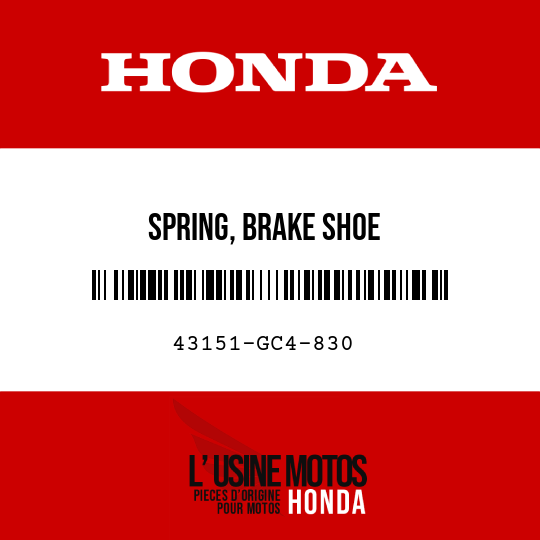 image de 43151-GC4-830 SPRING, BRAKE SHOE