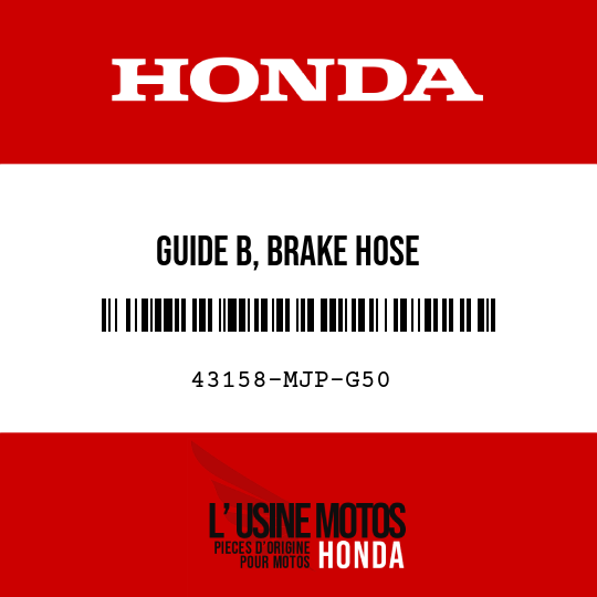 image de 43158-MJP-G50 GUIDE B, BRAKE HOSE