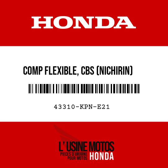 image de 43310-KPN-E21 COMP FLEXIBLE, CBS (NICHIRIN)