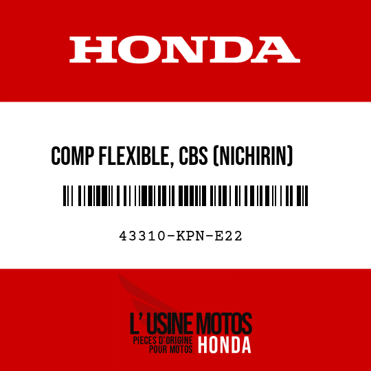 image de 43310-KPN-E22 COMP FLEXIBLE, CBS (NICHIRIN)