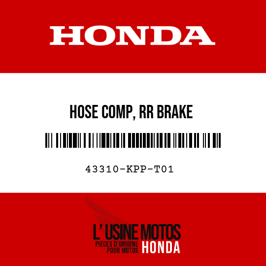 image de 43310-KPP-T01 HOSE COMP, RR BRAKE