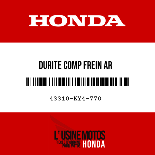 image de 43310-KY4-770 DURITE COMP FREIN AR