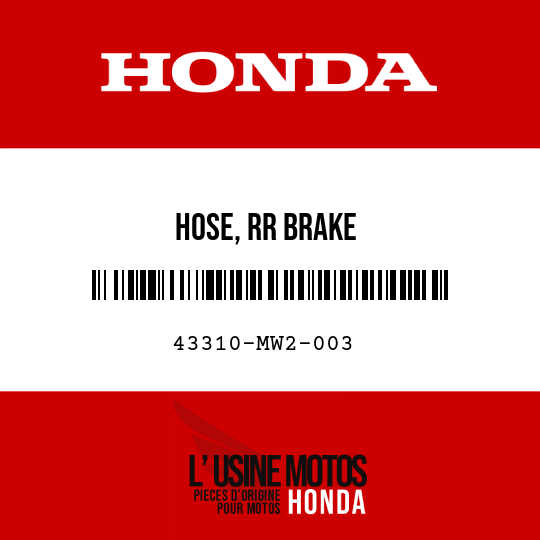 image de 43310-MW2-003 HOSE, RR BRAKE