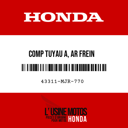 image de 43311-MJR-770 COMP TUYAU A, AR FREIN
