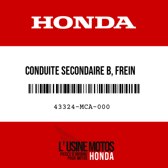 image de 43324-MCA-000 CONDUITE SECONDAIRE B, FREIN