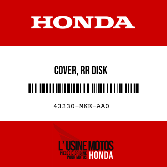 image de 43330-MKE-AA0 COVER, RR DISK