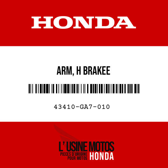 image de 43410-GA7-010 ARM, H BRAKEE