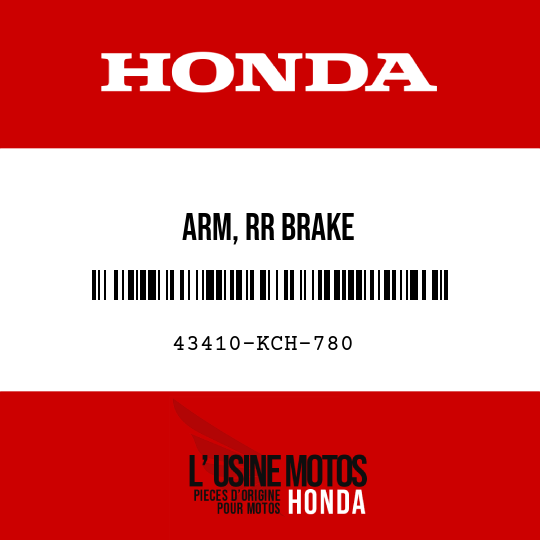image de 43410-KCH-780 ARM, RR BRAKE