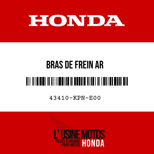 image de 43410-KPN-E00 BRAS DE FREIN AR