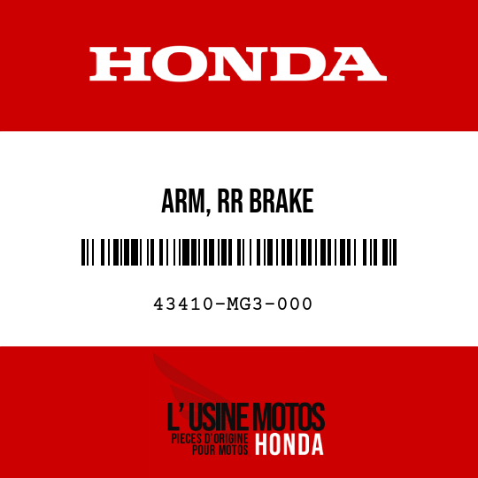 image de 43410-MG3-000 ARM, RR BRAKE