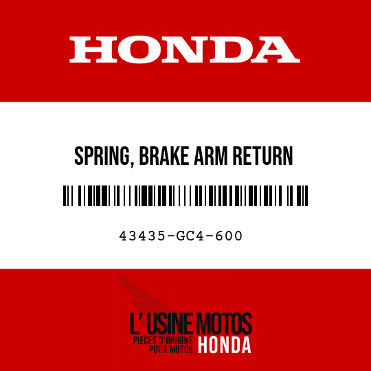 image de 43435-GC4-600 SPRING, BRAKE ARM RETURN