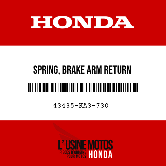 image de 43435-KA3-730 SPRING, BRAKE ARM RETURN