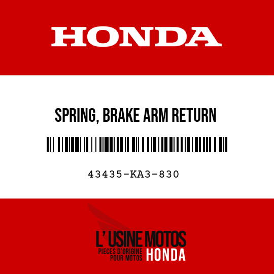 image de 43435-KA3-830 SPRING, BRAKE ARM RETURN