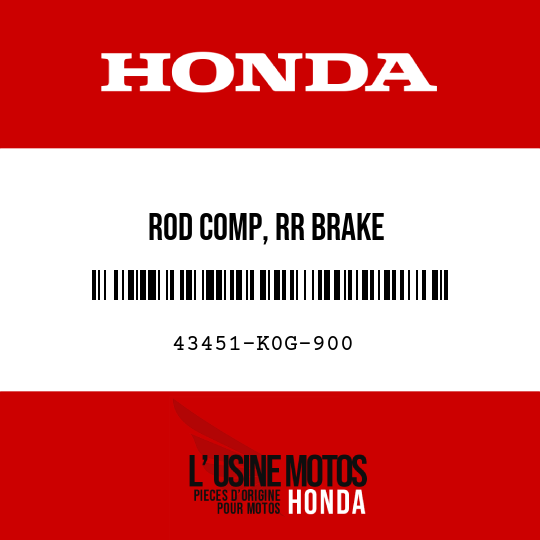 image de 43451-K0G-900 ROD COMP, RR BRAKE