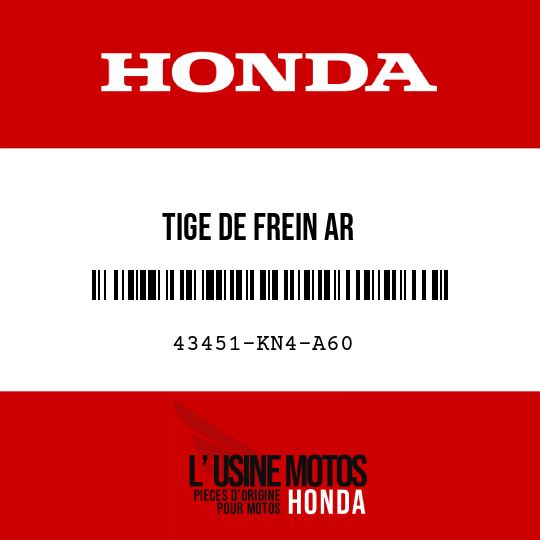 image de 43451-KN4-A60 TIGE DE FREIN AR