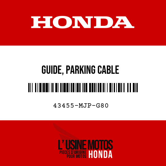 image de 43455-MJP-G80 GUIDE, PARKING CABLE