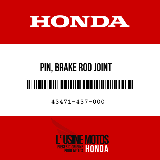 image de 43471-437-000 PIN, BRAKE ROD JOINT