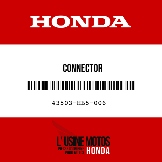 image de 43503-HB5-006 CONNECTOR