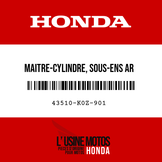 image de 43510-K0Z-901 MAITRE-CYLINDRE, SOUS-ENS AR