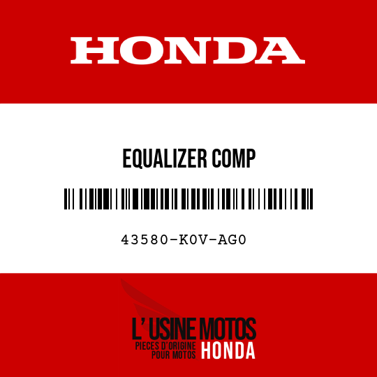 image de 43580-K0V-AG0 EQUALIZER COMP