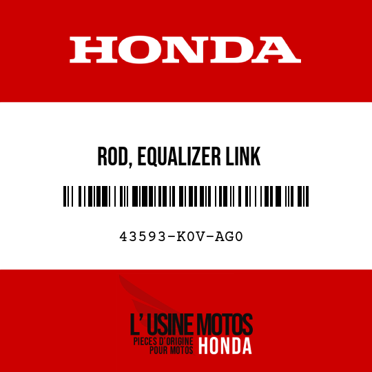 image de 43593-K0V-AG0 ROD, EQUALIZER LINK