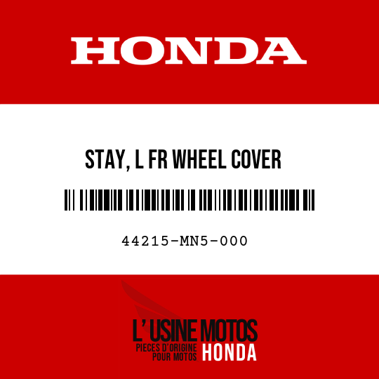 image de 44215-MN5-000 STAY, L FR WHEEL COVER