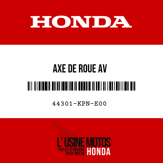 image de 44301-KPN-E00 AXE DE ROUE AV