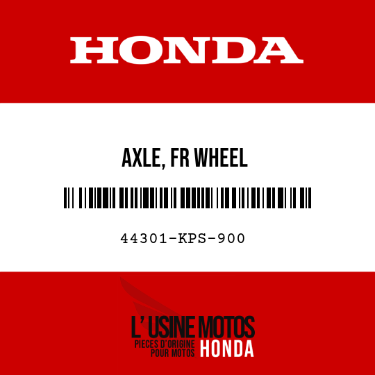image de 44301-KPS-900 AXLE, FR WHEEL