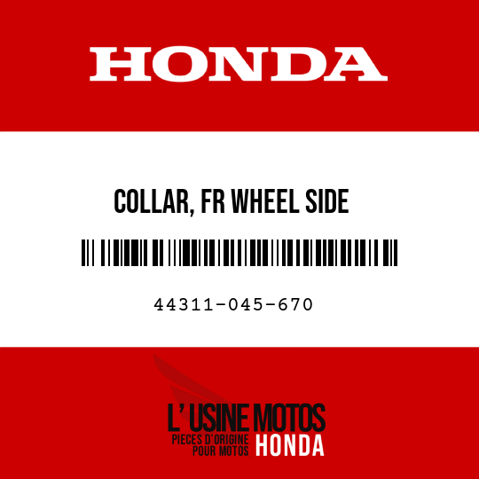 image de 44311-045-670 COLLAR, FR WHEEL SIDE