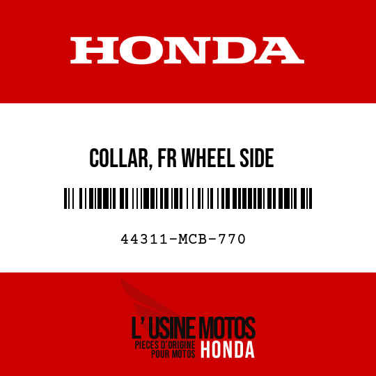 image de 44311-MCB-770 COLLAR, FR WHEEL SIDE