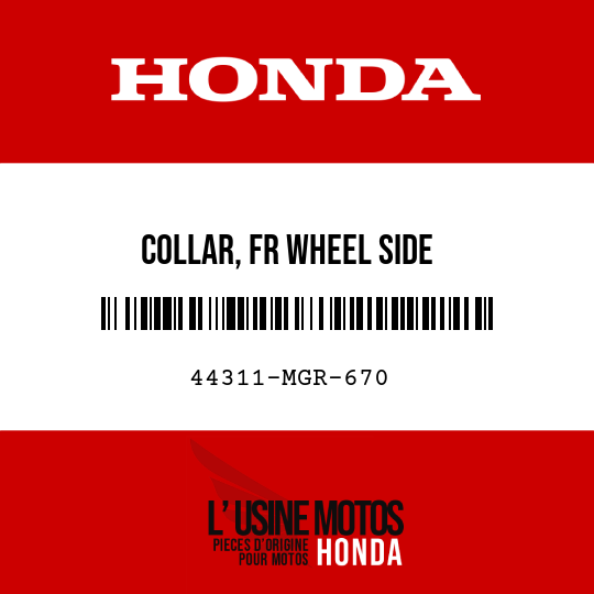 image de 44311-MGR-670 COLLAR, FR WHEEL SIDE
