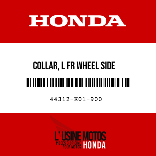 image de 44312-K01-900 COLLAR, L FR WHEEL SIDE