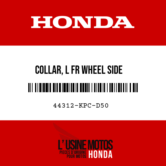 image de 44312-KPC-D50 COLLAR, L FR WHEEL SIDE