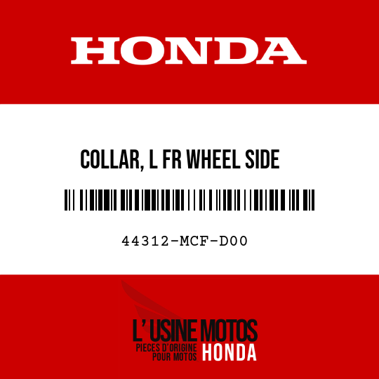 image de 44312-MCF-D00 COLLAR, L FR WHEEL SIDE