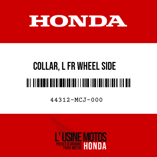 image de 44312-MCJ-000 COLLAR, L FR WHEEL SIDE