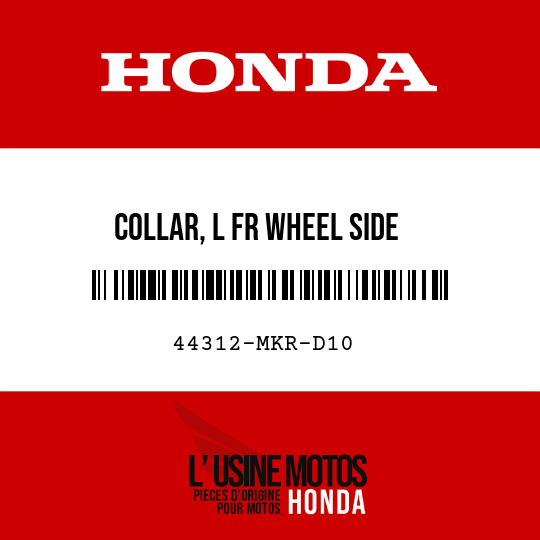 image de 44312-MKR-D10 COLLAR, L FR WHEEL SIDE
