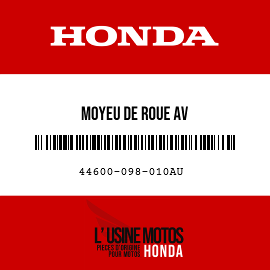 image de 44600-098-010AU MOYEU DE ROUE AV
