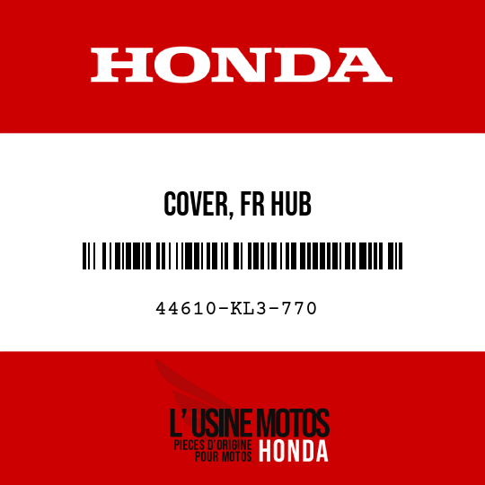 image de 44610-KL3-770 COVER, FR HUB