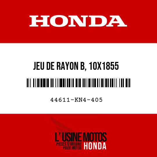 image de 44611-KN4-405 JEU DE RAYON B, 10X1855
