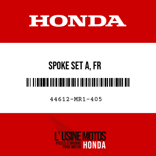 image de 44612-MR1-405 SPOKE SET A, FR