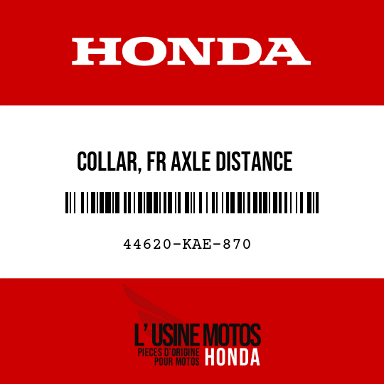 image de 44620-KAE-870 COLLAR, FR AXLE DISTANCE