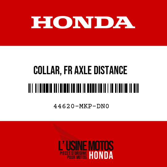 image de 44620-MKP-DN0 COLLAR, FR AXLE DISTANCE