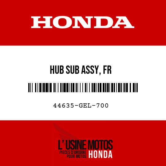 image de 44635-GEL-700 HUB SUB ASSY, FR