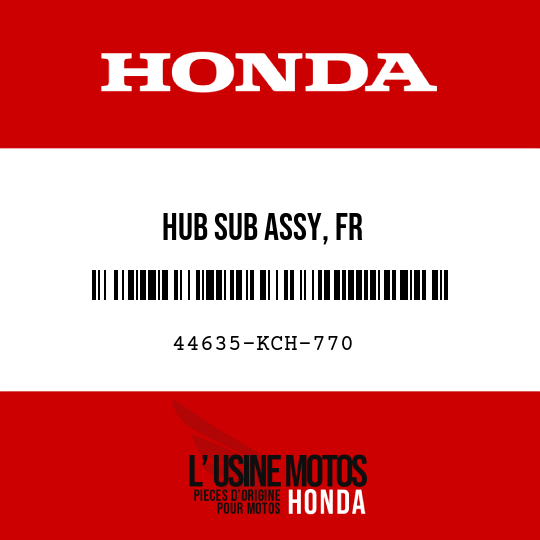 image de 44635-KCH-770 HUB SUB ASSY, FR