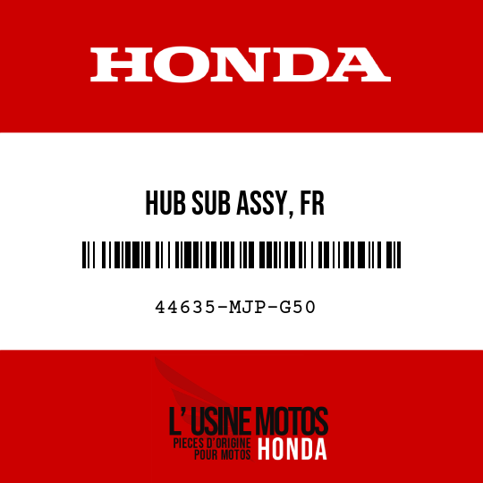 image de 44635-MJP-G50 HUB SUB ASSY, FR