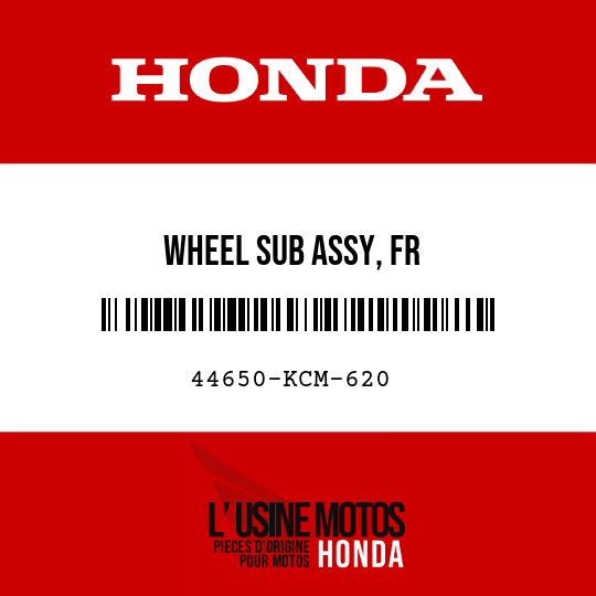 image de 44650-KCM-620 WHEEL SUB ASSY, FR