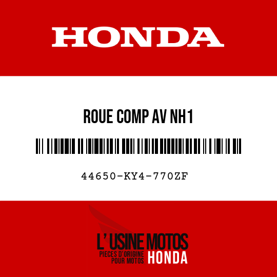 image de 44650-KY4-770ZF ROUE COMP AV NH1 