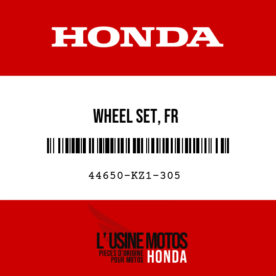 image de 44650-KZ1-305 WHEEL SET, FR